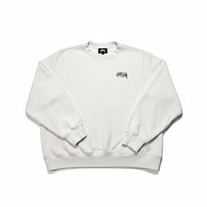 Stussy Designs Equipment For The Modern Age White Crewneck Sweatshirt Size Small